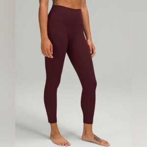 Lululemon Wunder Under High-Rise Tight 25" *Luxtreme Red Merlot